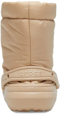 Crocs Short Snow Boots Beige - Warm, Comfortable, Versatile Winter Shoes 206630-212 Details for Crocs Short Snow Boots Beige - Warm, Comfortable, Versatile Winter Shoes 206630-212