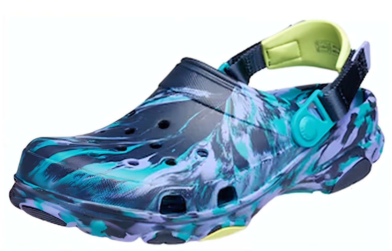 Order Crocs 全地形大理石洞洞鞋 '蓝色多色' 207887-4HQ