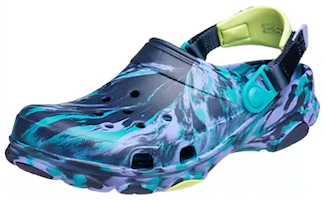 Order Crocs卡駱馳 All-Terrain Marbled Clog 舒適透氣 沙灘洞洞鞋 藍彩色