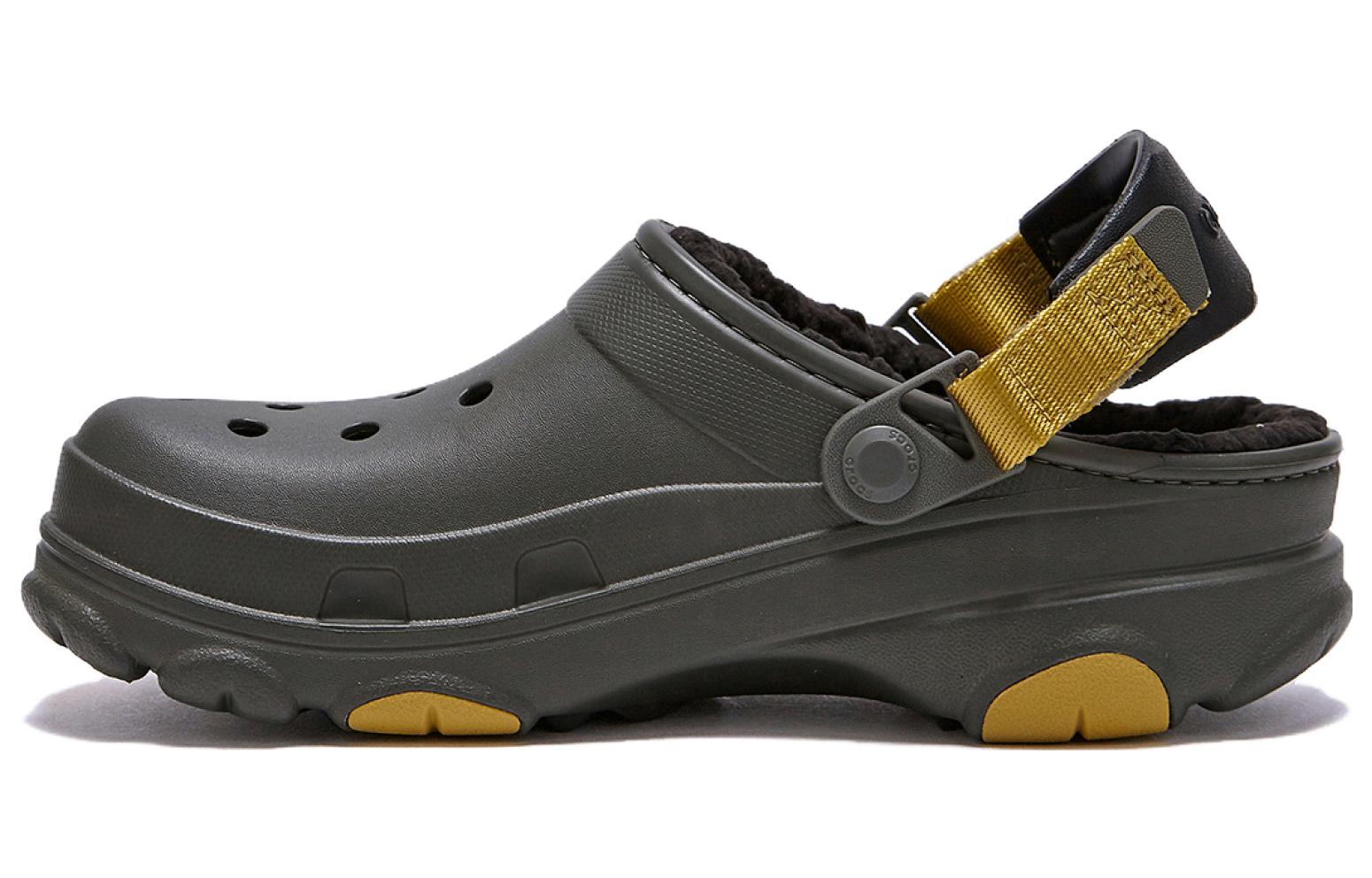 Crocs All-Terrian Lined Clogs &#x27;Dusty Olive&#x27; 207936-3J5