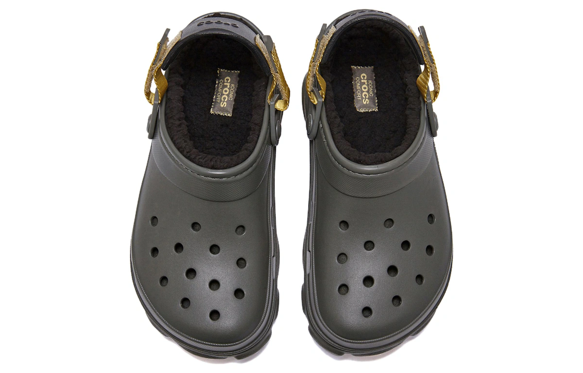 Crocs All-Terrian Lined Clogs 'Dusty Olive'