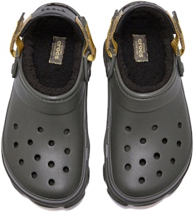 Crocs 卡駱馳 特林暖棉 洞洞鞋 男女同款 橄欖色 Shop Crocs 卡駱馳 特林暖棉 洞洞鞋 男女同款 橄欖色