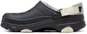 Crocs Semua Medan Berbulu Selesa 'Hitam Putih' 207936-001
