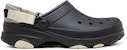 Crocs Semua Medan Berbulu Selesa 'Hitam Putih' 207936-001