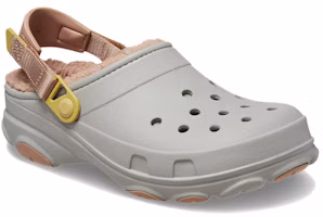 Lookbook Crocs卡駱馳 經典特林暖棉 洞洞鞋 男女同款 灰色