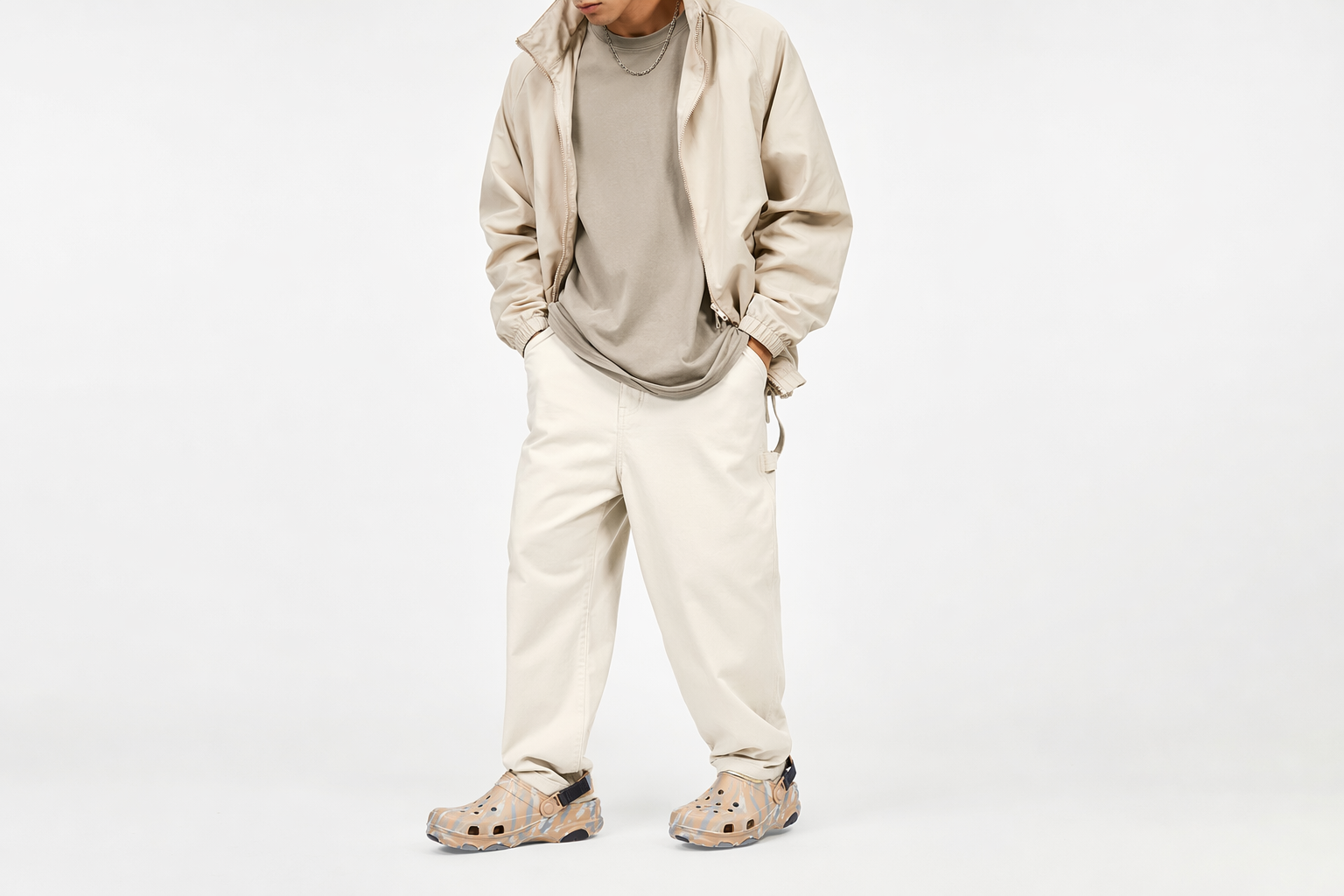 Order Crocs卡骆驰 All-Terrain 雲石紋洞洞鞋 舒適透氣 沙灘洞洞鞋 茶彩色