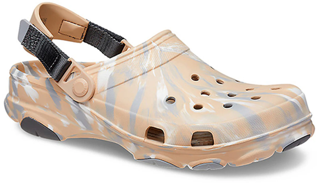 Crocs卡骆驰 All-Terrain 雲石紋洞洞鞋 舒適透氣 沙灘洞洞鞋 茶彩色 Lookbook Crocs卡骆驰 All-Terrain 雲石紋洞洞鞋 舒適透氣 沙灘洞洞鞋 茶彩色