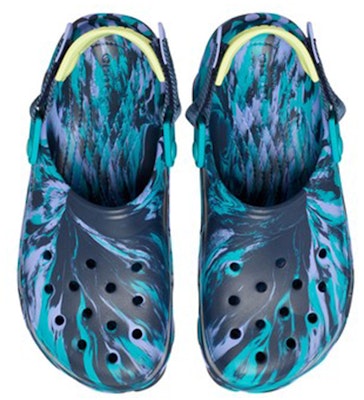 Crocs All-Terrain Marbled Clog 'Blue Multicolor' 207887-4HQ Lookbook Crocs All-Terrain Marbled Clog 'Blue Multicolor' 207887-4HQ