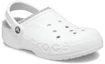 Lookbook Crocs卡駱馳 Baya 暖棉洞洞鞋 沙灘涼鞋 男女同款 白色