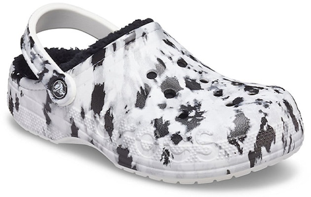 Crocs Baya Lined Clog Fleece Lined Unisex White Gray Slippers 'White Grey' 205975-10M Lookbook Crocs Baya Lined Clog Fleece Lined Unisex White Gray Slippers 'White Grey' 205975-10M