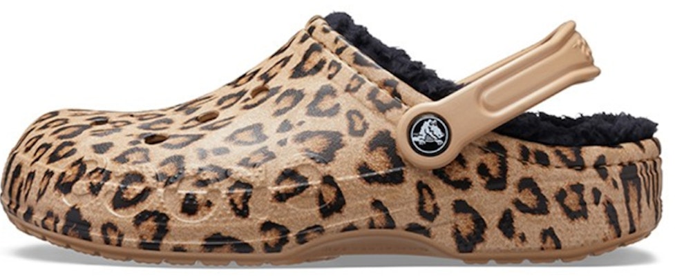 Crocs Baya Lined Clog Leopard Print Slippers 205975-98R Buy Crocs Baya Lined Clog Leopard Print Slippers 205975-98R