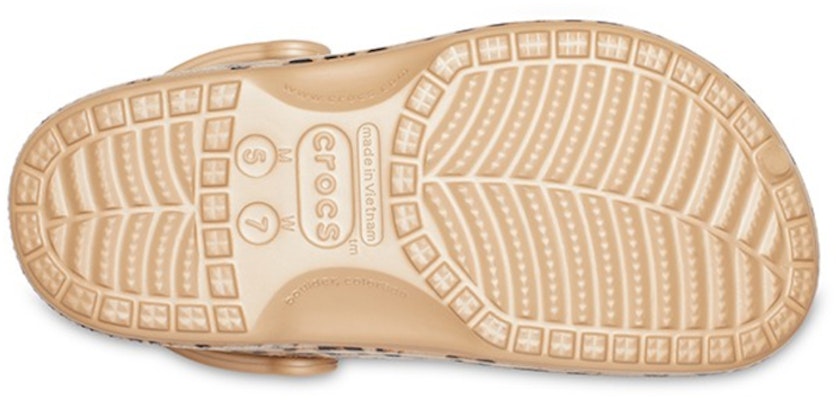 Crocs Baya Lined Clog Leopard Print Slippers 205975-98R Details for Crocs Baya Lined Clog Leopard Print Slippers 205975-98R