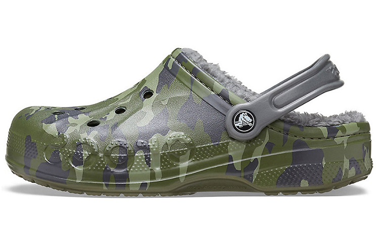 Buy Crocs Baya绒毛内衬迷彩男女拖鞋 205975-97G