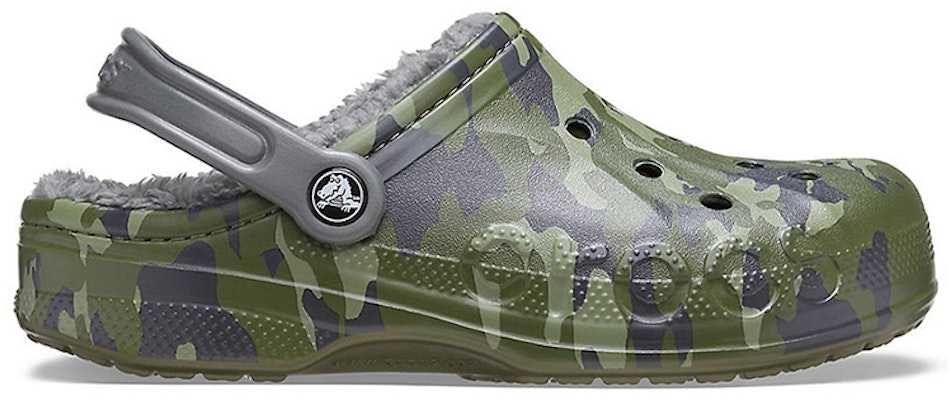 Crocs Baya Lined Clog Printing Fleece Lined Unisex Camouflage Slippers 205975-97G Order Crocs Baya Lined Clog Printing Fleece Lined Unisex Camouflage Slippers 205975-97G