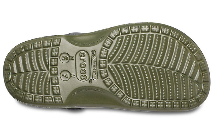 Sizing Crocs Baya绒毛内衬迷彩男女拖鞋 205975-97G
