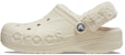 Kasut Crocs Baya Lined Fuzz Strap 'Putih' 206633-11S
