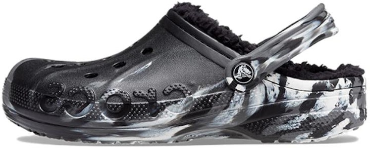 Crocs Baya Lined Marbled Clogs 'Negro Plata' 208333-0C4 Buy Crocs Baya Lined Marbled Clogs 'Negro Plata' 208333-0C4