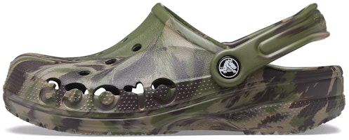 Crocs Baya Marble Fashion Outdoor Unisex Military Green Sandals 206935-3TC Crocs Baya Marble Fashion Outdoor Unisex Military Green Sandals 206935-3TC
