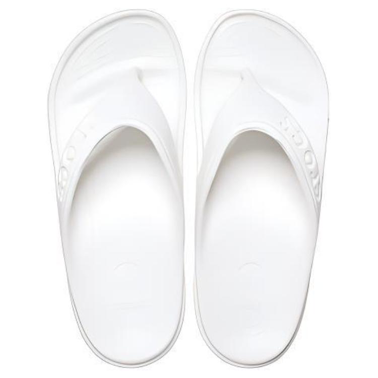 Shop Crocs Baya Sandal Jepit Kasual Minimalis Putih 11999-100