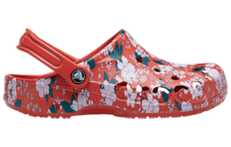 Order Crocs Baya Saisonale Bedruckte Clogs ''Spicy Orange White'' 206230-82Z