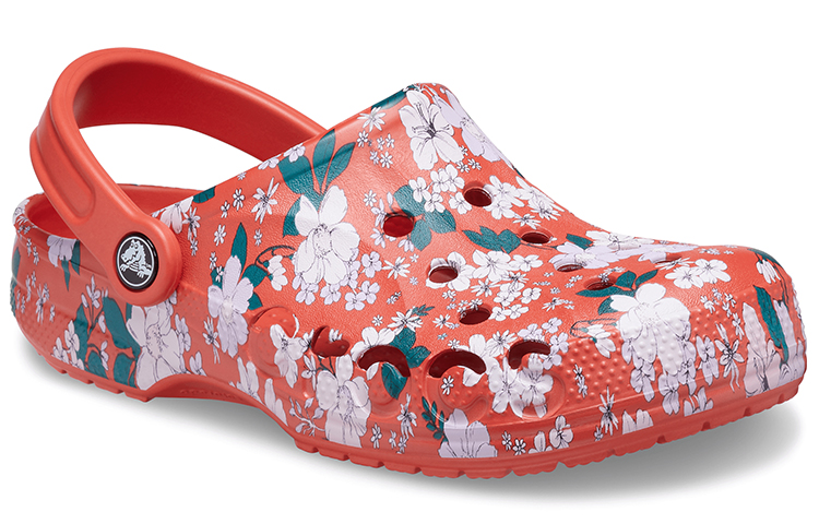 Lookbook Crocs Baya Saisonale Bedruckte Clogs ''Spicy Orange White'' 206230-82Z