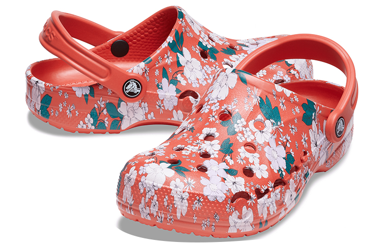 Shop Crocs Baya Saisonale Bedruckte Clogs ''Spicy Orange White'' 206230-82Z