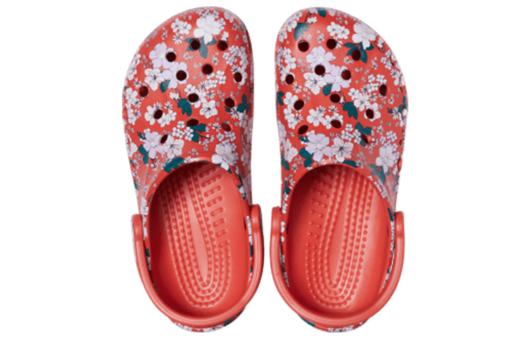 Purchase Crocs Baya Saisonale Bedruckte Clogs ''Spicy Orange White'' 206230-82Z