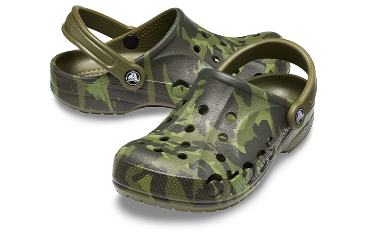 Shop Crocs Baya Slip-On Clog 'Camo Green' 205665-386