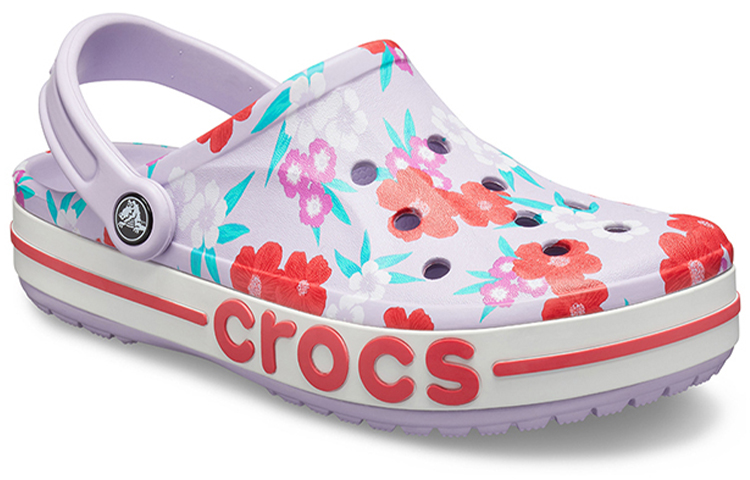 Lookbook Crocs Bayaband 'Ungu Muda Motif Bunga' 205840-5PF