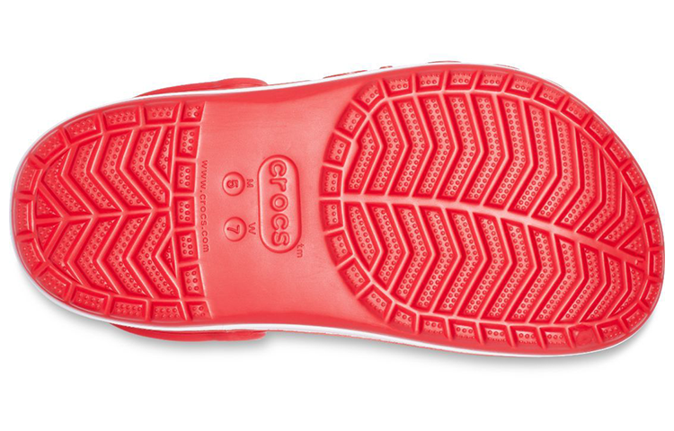 Sizing Crocs卡駱馳 Bayaband 耐磨舒適洞洞運動涼鞋 紅