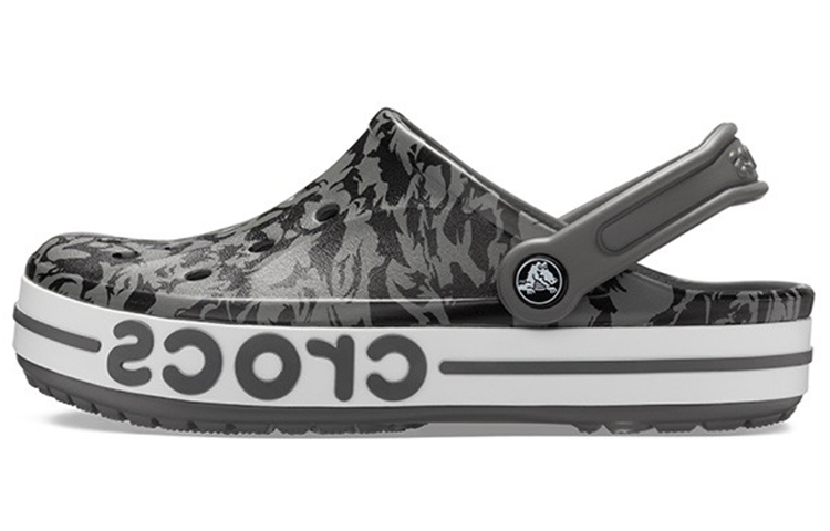 Crocs Bayaband Beach Gray Black Sandals 'Grey Black' 206232-0DY