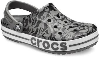 Lookbook Crocs Bayaband 沙灘洞洞涼鞋 灰黑