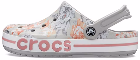 Crocs Bayaband Beach light grey Flowers Sandals 206232-0GN Crocs Bayaband Beach light grey Flowers Sandals 206232-0GN