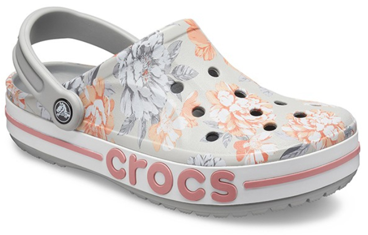 Order Crocs Bayaband 花卉沙滩凉鞋 浅灰色 206232-0GN