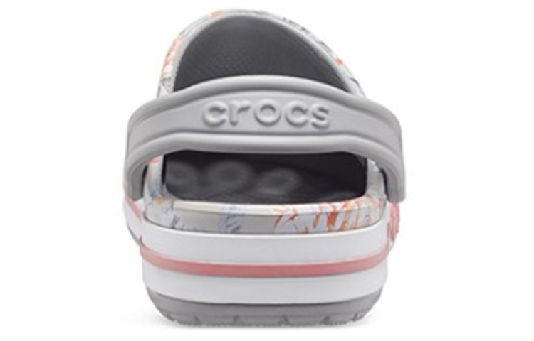Shop Crocs Bayaband 花卉沙滩凉鞋 浅灰色 206232-0GN