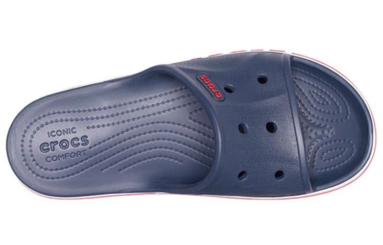 Shop Crocs Bayaband Clog Biru Putih Merah Unisex Selipar 205392-4CC