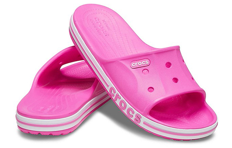 Shop Selipar Crocs Bayaband Clog Pink 205392-6QQ