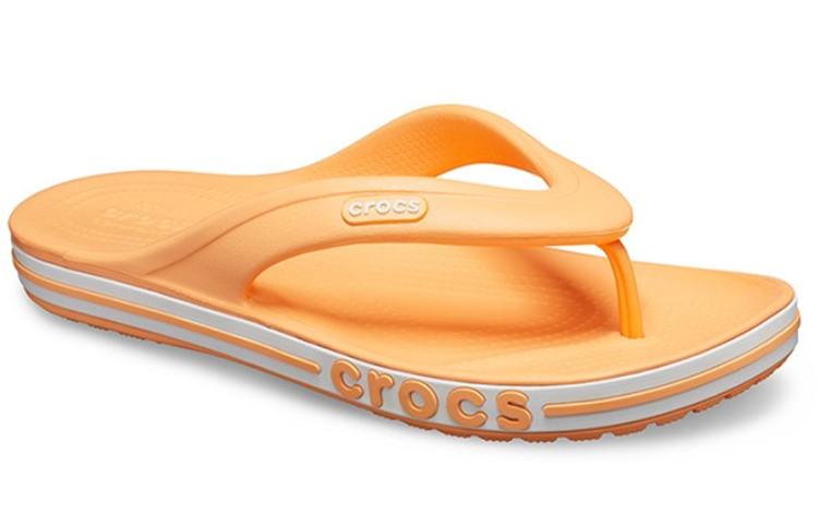 Order Crocs Bayaband Selipar Jepun Jingga Uniseks 205393-801