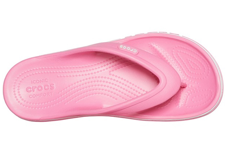 Shop Crocs Bayaband 人字拖 红色 205393-669