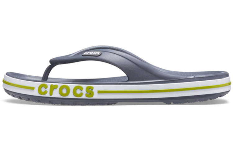 Crocs Bayaband Flip Non-Slip Wear-Resistant Casual Gray Green Slippers 'Grey Green' 205393-0A3