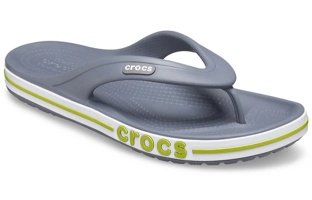 Crocs Bayaband Flip Antislip Slijtvaste Casual Grijs Groen Slippers ''Grey Green'' 205393-0A3 Lookbook Crocs Bayaband Flip Antislip Slijtvaste Casual Grijs Groen Slippers ''Grey Green'' 205393-0A3