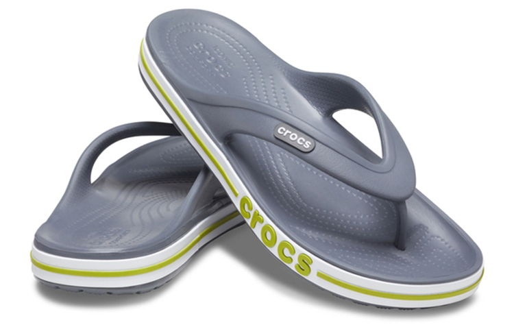 Shop Crocs Bayaband Flip Antislip Slijtvaste Casual Grijs Groen Slippers ''Grey Green'' 205393-0A3