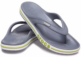 Shop Crocs Bayaband Flip 防滑耐磨 休閒夾腳拖鞋 灰綠