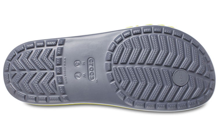 Sizing Crocs Bayaband Flip Antislip Slijtvaste Casual Grijs Groen Slippers ''Grey Green'' 205393-0A3