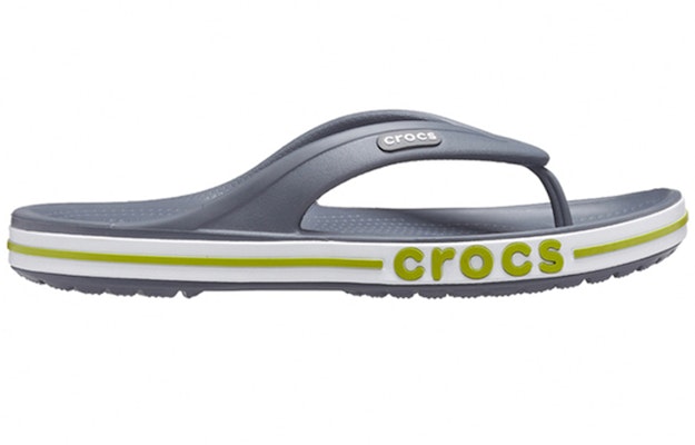 Crocs Bayaband Flip Non-Slip Wear-Resistant Casual Gray Green Slippers 'Grey Green' 205393-0A3 Order Crocs Bayaband Flip Non-Slip Wear-Resistant Casual Gray Green Slippers 'Grey Green' 205393-0A3