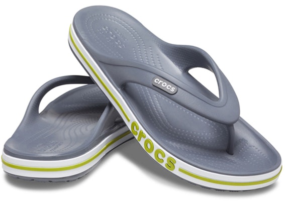 Crocs Bayaband Flip Non-Slip Wear-Resistant Casual Gray Green Slippers 'Grey Green' 205393-0A3 Shop Crocs Bayaband Flip Non-Slip Wear-Resistant Casual Gray Green Slippers 'Grey Green' 205393-0A3