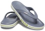 Shop Crocs Bayaband Flip Kasut Selesa Anti-Licin Tahan Lasak 'Kelabu Hijau' 205393-0A3