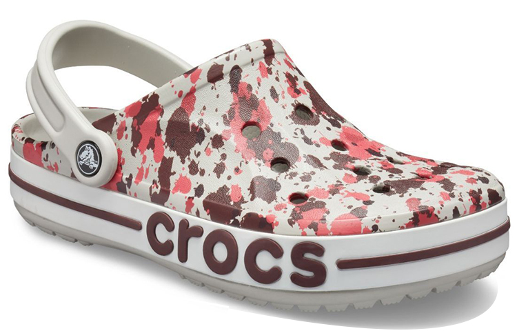 Crocs Bayaband Printed Classic Clogs 'White Brown Red' 圖 3