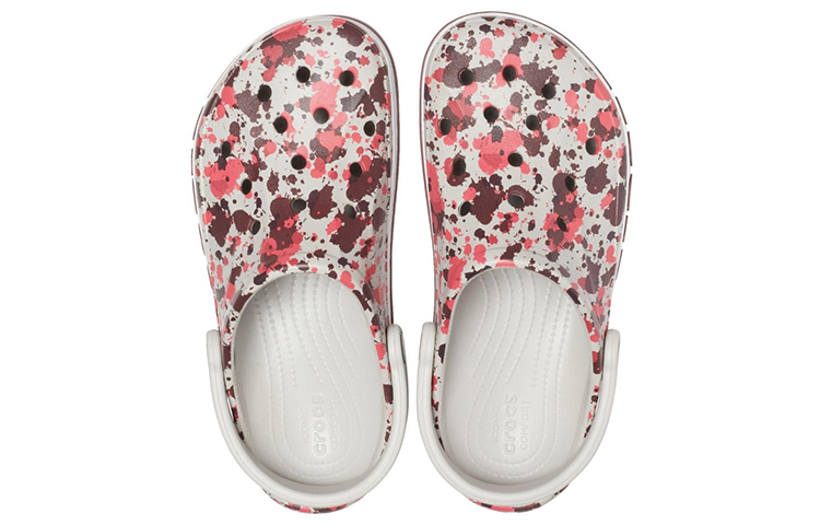 Crocs Bayaband Printed Classic Clogs 'White Brown Red' 圖 5