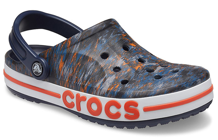 Order Crocs Bayaband Sandal Cetakan Biru Tua 205840-4SC
